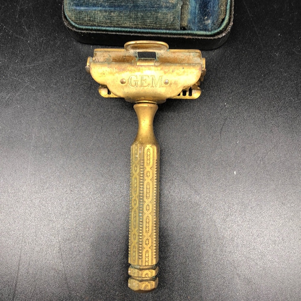 Antique Brass GEM Razor - Picture 3 of 4